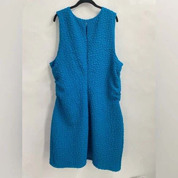 By Anthropologie Textured Mini Shift Dress Sleeveless Stretchy Plus Size 3X - Picture 11 of 12